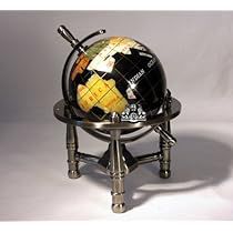 Globe Bar Cart, Globe Bar, Desk Globe, Small Airplanes, Black Globe, Black Ocean, World Globe, Mini Table, Austin Design