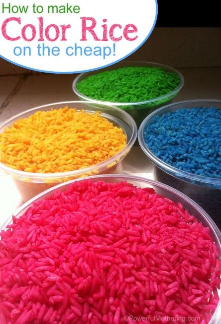 How to make color rice on the cheap - your toddler will love this sensory experience! Rice Ideas, Diwali Activities, Color Rice, Colored Rice, Toddler Sensory, Sensory Bottles, Sensory Table, Toddler Snacks, Toddler Play