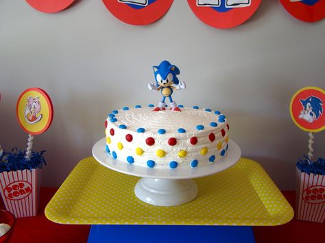 Photo 1 of 21: Sonic the Hedgehog / Birthday " Sonic Sebastian 6th Birthday party!" | Catch My Party Hedgehog Birthday Party Ideas, Sonic The Hedgehog Birthday Party, Sonic Birthday Cake, Sonic The Hedgehog Cake, Bolo Sonic, Sonic Cake, Hedgehog Cake, Sonic Birthday Parties, Sonic Party