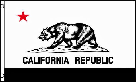 Black and White California Bear Flag with Red Star | Bear Flag Museum Bear Coloring Page, Bear Stencil, Black And White Flag, California State Flag, California Tattoo, California Flag, Flag Coloring Pages, House Colouring Pages, California Bear