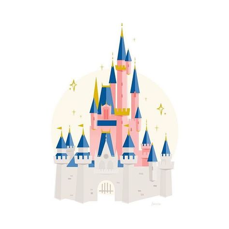 Reworked my Cinderella Castle piece.  Which Disney castle is your favourite? . . .  #cinderellascastle #disneyworld #disneycastle… Disney Castle Drawing, Chateau Disney, Tarzan Disney, Disney World Castle, Castle Illustration, Disney Desserts, Castle Drawing, Disney Illustration, Tema Disney