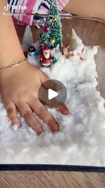 Stephanie & Katrina | Crafty Moms on Instagram: "FAKE SNOW SENSORY PLAY ❄️ 
We always wanted to make some fake snow, but we were running out of ingredients always.  Today we found the easiest way to make it, and the best part is that you will only need a diaper and water 💦 that’s it! How awesome is that? Cut your diaper and remove the patted material that is inside, put it on a container and just pour some water until you find the perfect snowy consistency. My kids loved this sensory activity! And we got to say... we loved it even more because we only used a diaper to make it🤩. (Diapers used were broken or ripped and couldn’t be worn)

Don’t forget to save this post for later or share it with someone who might like it or need it 💓
.
.
.
.
.
.
.
.
.
.
.

#earlychildhoodeducation #playlea How To Make Fake Snow, Snow Sensory Play, Snow Sensory, Waldorf Homeschool, Sensory Activity, Fake Snow, Homeschool Life, Toddler Play, Crafty Moms