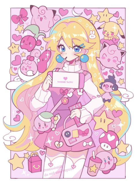 Mario Fan Art, Nintendo Princess, Mushroom Kingdom, الفن الرقمي, Peach Art, Princesa Peach, Super Mario Art, Nintendo Art, Mario Art