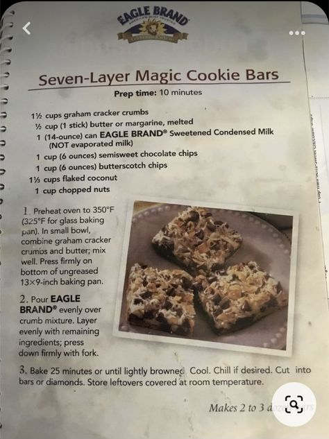 Seven Layer Dessert Bars, 7 Layer Dream Bars, 7 Layer Bars No Coconut, Easy Magic Bars Recipe, Magic 7 Layer Bars, 7 Layer Cookies Bars, Seven Layer Cookies Recipe Magic Bars, Seven Layer Bars Recipe, Seven Layer Magic Bars