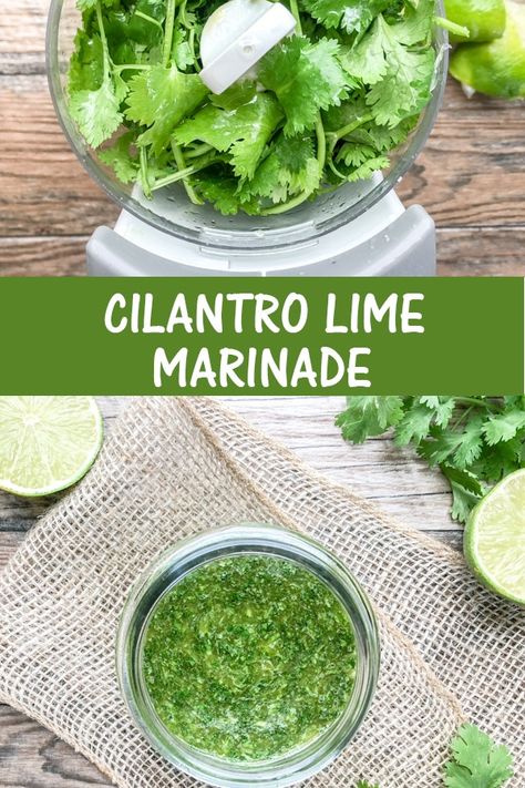 This 4 Ingredient Cilantro Lime Marinade is the perfect marinade for chicken, fish, beef or seafood.  It requires ONLY 4 simple ingredients! | cookingwithbliss.com #marinade #marinadeforchicken #marinadeforbeef #whole30recipes #glutenfree via @cookingwithblis Cilantro Sauce Recipe, Cilantro Lime Chicken Marinade, Mayonnaise Salad, Lime Chicken Breast, Cilantro Lime Marinade, Cilantro Garlic Sauce, Lime Marinade, Fish Marinade, Drying Cilantro