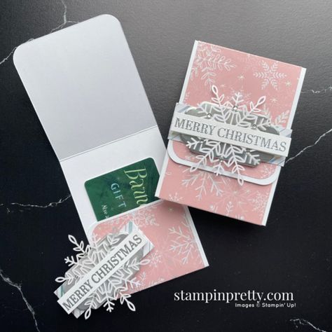 Gift Card Holders Stampin Up, Card Holder Diy, Gift Card Holder Diy, Mary Fish, Gift Cards Money, Stampin Pretty, Money Card, Christmas Gift Card Holders, Gift Holders