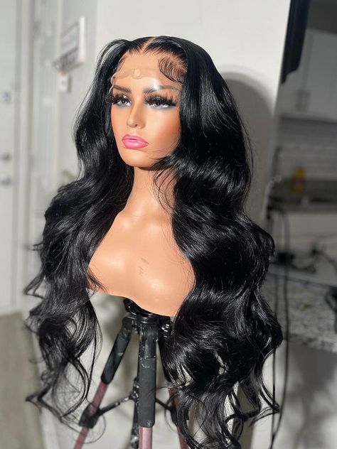 30 Inches Available !!! 18''- 30'' Inches Elva Hair Pre Plucked Raw Cambodian Body Wave 13X4 Lace Front Wig Bleached Knots With Pre Plucked Hairline【00361】 Brazilian Hair Wigs, Hair Care Oil, Hair Knot, Brazilian Body Wave, Body Wave Wig, Body Wave Hair, Bleached Hair, Real Human Hair, Natural Hair Color