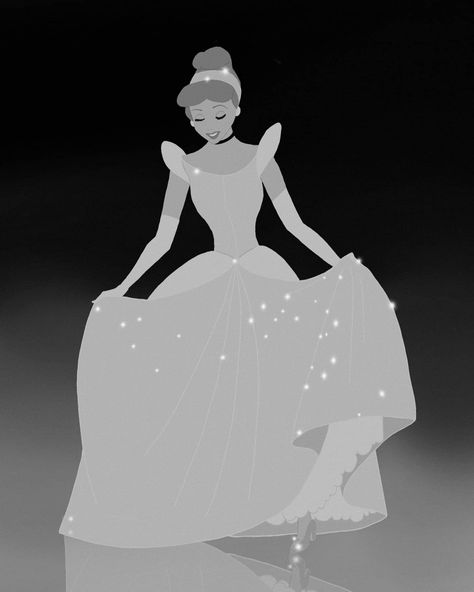 Disney Princess Black And White, Cinderella Black And White, Disney Widgets, Pixar Wallpaper, White Cartoon, Fantasia Disney, Using Procreate, Black And White Cartoon, Wallpaper Collage