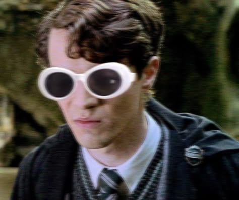 Tom Riddle Funny Pictures, Tom Riddle Funny, Harry Potter Funny Photos, Tom Riddle Icon, Harry Potter Curses, Slytherin Funny, Christian Coulson, Clout Goggles, Slytherin Boys