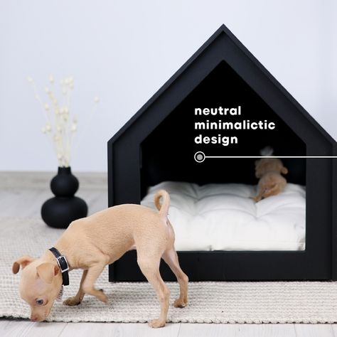 Happy pet - happy family! PetSo - easy choice to make it👀 Modern Dog Houses, Dog Bed Modern, Indoor Dog House, Dog Branding, Dog Rooms, Indoor Dog, Pet Crate, Acrylic Letters, Pet Name