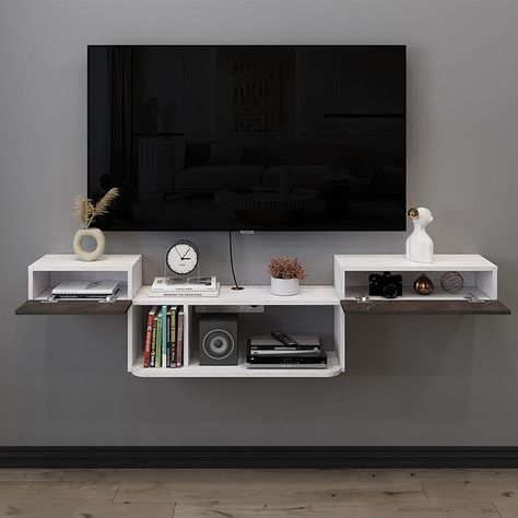 Amazon.com: Pmnianhua Tv Cabinet Floating, Floating Media Shelf, Floating Media Console, Tv Wall Shelves, Floating Tv Console, Floating Tv Shelf, Room Gaming, Floating Wall Shelf, Balcony Grill