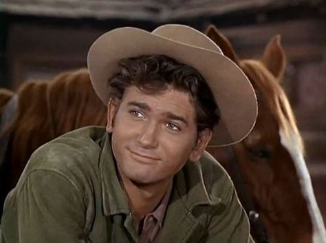 Little Joe Cartwright (Michael Landon) on Bonanza! Little Joe Cartwright, Larry Wilcox, Cowboy Names, Joe Francis, Western Ideas, Lorne Greene, Broken Angel, Bonanza Tv Show, Pernell Roberts