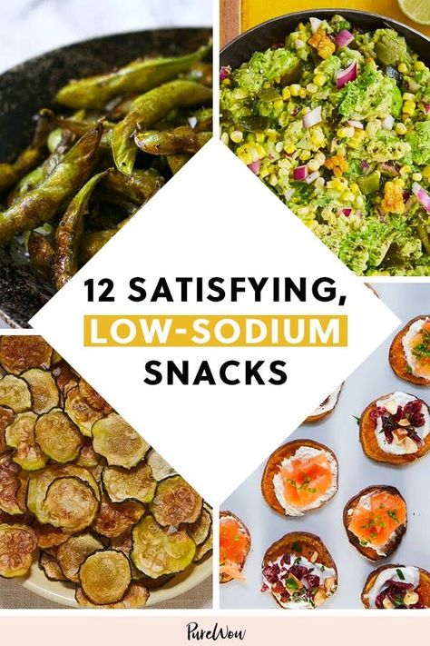 It might be our fave, but too much salt really is terrible for you. Reach for these low-sodium snack options instead. Healthy Snacks Low Sodium, Heart Healthy Snacks Low Sodium, Low Sodium Substitutes, Low Sodium Party Food, Low Sodium Snack Ideas, Renal Diet Snacks, Low Sodium Snack Recipes, Healthy Low Sodium Snacks, Heart Healthy Recipes Low Sodium Snacks