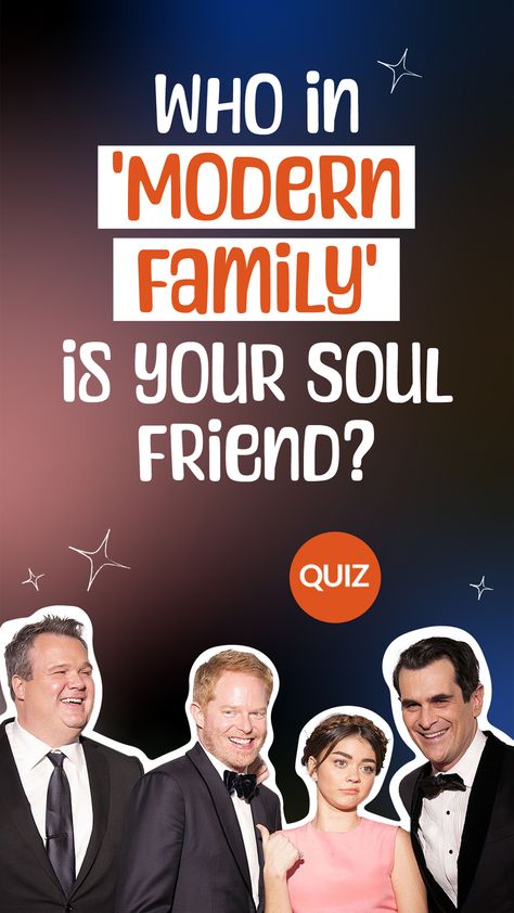 How many times have you watched the show? How many times have you laughed at the same scene over and over again? Well, it's time for the next step, and that means it's time to find out who in 'Modern Family' is your soul friend! Modern Family Best Episodes List, Modern Family Quizzes, Modern Family Quiz, Family Quiz, Fun Personality Quizzes, Take A Quiz, Soul Friend, Get To Know Yourself, Friend Quiz