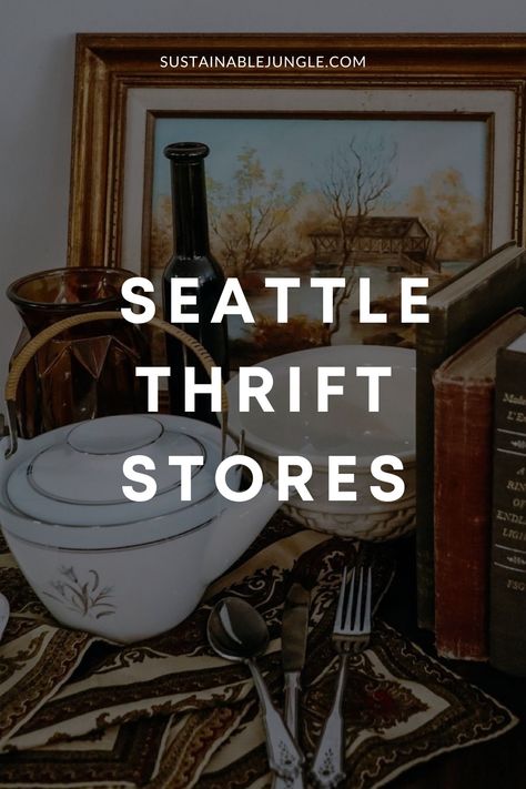 It may be the coffee and tech capital, but the thrift stores in Seattle are way more impressive than Starbucks and Amazon... Seattle Thrift Stores, Seattle Bookstore, Seattle Shopping, Best Thrift Stores, Seattle Street, Seattle Trip, Vintage Mall, Zero Waste Store, Seattle Fashion