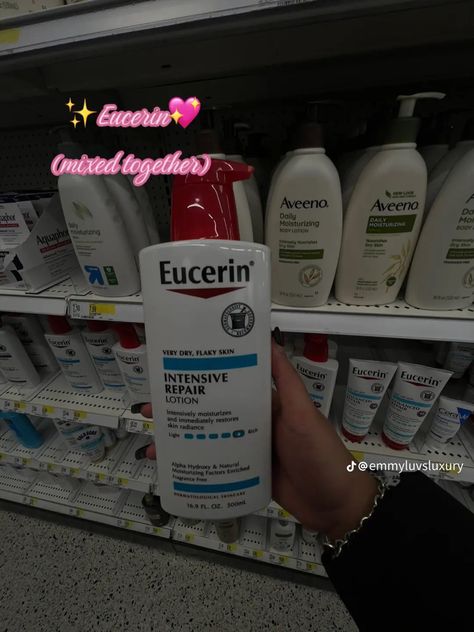 Aquaphor Body Lotion, Eucerin Body Lotion, Eucerin Lotion, Tiktok Finds, Simple Skincare Routine, Moisturizing Body Lotion, Smell Goods, Hygiene Products, Flaky Skin