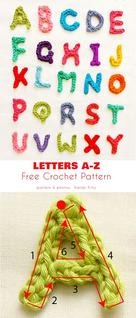 Letters A-Z Moogly Alphabet Crochet, Crochet Letters And Numbers, Crochet Uppercase Letters, Crochet Letter Applique, Crochet Applique Letters Patterns Free, How To Crochet Letters Alphabet, Crochet Names Letters Free Pattern, Amigurumi Alphabet Free Pattern, Crocheted Alphabet Letters Patterns