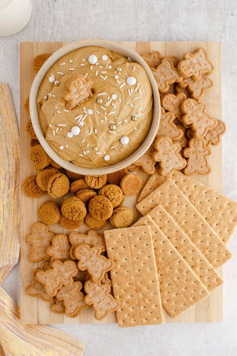 Festive Gingerbread Dip - Kitchen Divas Gingerbread Snacks For Kids, Gingerbread Appetizer, Dip For Gingerbread Cookies, Gingerbread Cheesecake Dip, Gingerbread Snacks, Gingerbread Dip Recipe, Cool Whip Dip, Gingerbread Dip, Gingerbread Cookie Dip