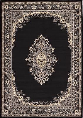 New Classic Rugs Black Carpet Traditional Persian Rug Oriental Area Rugs *Sale* Blue Round Rug, Black Rugs, Luxury Rugs, Ancient Persian, Light Blue Rug, Vintage Medallion, Cheap Carpet Runners, Synthetic Rugs, Cheap Rugs