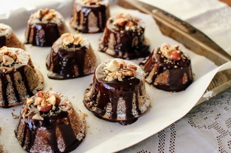 Ottolenghi's baked ricotta and hazelnut cheesecakes - CiaoBella!Kitchen Ottolenghi Dessert, Ottolenghi Recipe, Maggie Beer, Yotam Ottolenghi Recipes, Baked Ricotta, Ottolenghi Recipes, Banquet Seating, Afternoon Tea Recipes, Flourless Cake