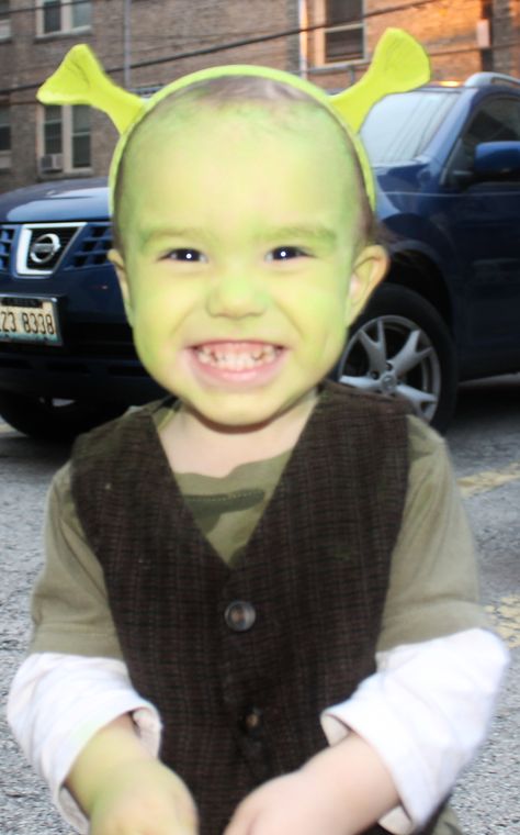 DIY Shrek Costume   #baby #shrek #costume #cute #DIY Baby Shrek Costume, Diy Shrek Ears, Diy Shrek Costume, Shrek Dragon, Shrek Costume, Party City Costumes, Costumes Kids, Dragon Costume, Diy Costume