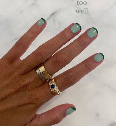 Mail Inspo Short, Gel Nail Inspo Short, Aesthetic Simple Nails, Aesthetic Nails Short, Ideas Uñas, Retro Nails, Simple Gel Nails, Minimal Nails, Cute Gel Nails