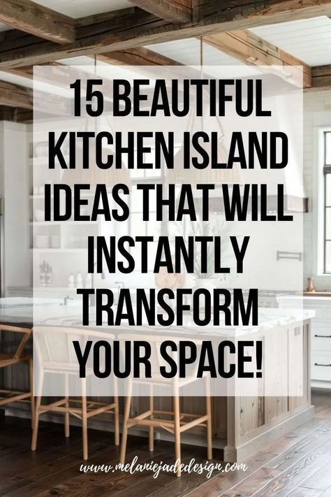 Long Island Interior Design, 15 Ft Kitchen Island, Kitchen Island Dining Table Combined, Moving Kitchen Island Ideas, Amazing Kitchen Islands, Step Down Kitchen Island, Kitchen Island With Range Ideas, Narrow Kitchen Design With Island, Mismatched Island Countertop