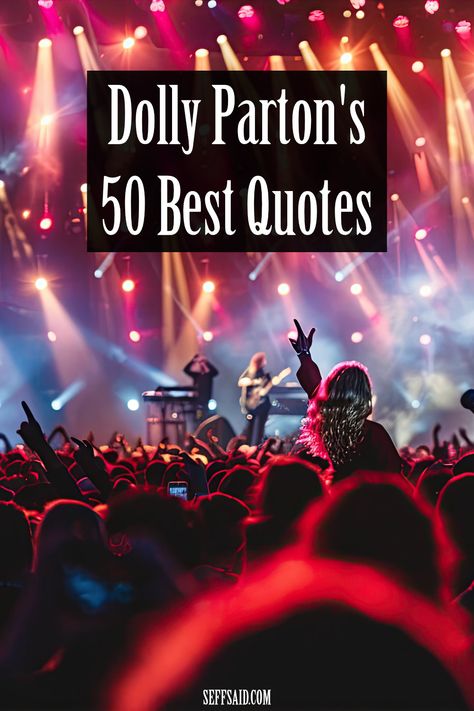 Discover the wit and wisdom of Dolly Parton in this collection of her 50 best quotes. via @SeffSaid Best Dolly Parton Quotes, Dolly Parton Senior Quotes, Dolly Parton Instagram Captions, Dolly Parton Song Lyrics Quotes, Senior Quotes Dolly Parton, Country Sayings And Quotes Signs, 90s Country Lyrics Quotes, Dolly Parton Quotes Funny, Dolly Parton Fashion