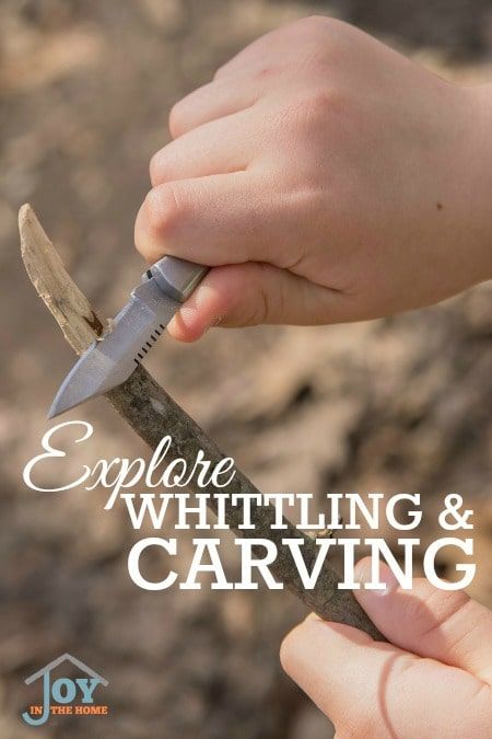 Whittling and Carving for Your Kids - Homeschool Giveaways Preschool Woodworking, Waldorf Woodworking, Waldorf Essentials, Afternoon Activities, Forest Kindergarten, Earth School, Waldorf Homeschooling, Whittling Projects, Woodworking For Kids