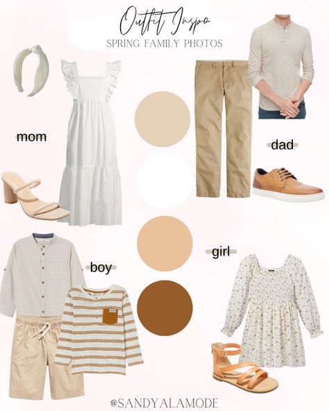 Spring Bloom Family Pictures, White Pants Family Photos, Light Neutrals Family Photos, Neutral Colored Family Photos, Light And Airy Photography Outfits, Casual Spring Family Pictures, White And Khaki Family Pictures, Outdoor Family Photo Outfits Spring, Neutral Newborn Family Pictures