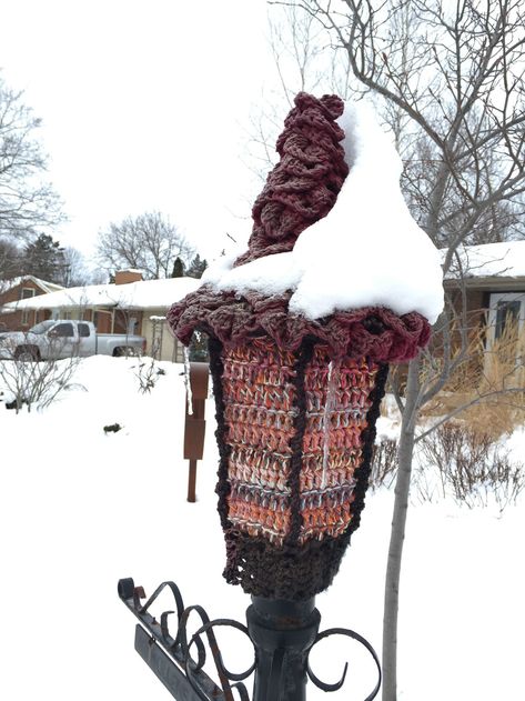 What Happens to Acrylic Yarn Outside Crochet Acrylic Yarn, The Crochet Crowd, Crochet Crowd, When You Leave, How To Attract Birds, Loose Ends, Outdoor Projects, Early Spring, Winter Time