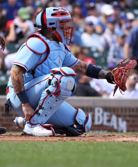 Baseball Catcher Aesthetic, Baseball Poses, Catcher Baseball, Baseball Drip, Baseball Aesthetic, Sports Poses, Mlb Baseball Players, Golf Fashion Men, Baseball Catchers