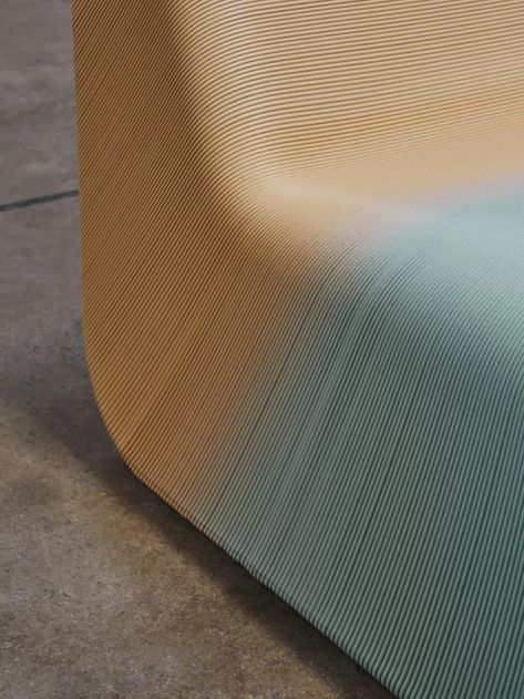 Sustainable 3D-printed chair was built by designers using plastic waste generated by their own studio - Yanko Design Printed Furniture, 3d Printed Furniture, Sustainable Furniture Design, Cmf Design, Useful Products, Printed Chair, Tactile Texture, Sustainable Furniture, Yanko Design