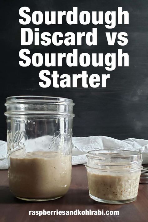 Glass jars filled with sourdough discard and sourdough starter. Dough Starter Recipe, Recipe Using Sourdough Starter, Sourdough Bread Starter, Dough Starter, Sourdough Starter Discard Recipe, Gluten Free Sourdough, Homemade Sourdough Bread, Bread Starter, Sourdough Starter Recipe