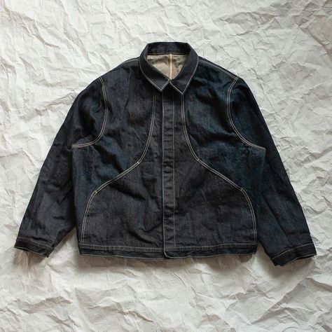 Henry's on Instagram: "The Swoop jacket 14oz Japanese selvedge denim Washed + dried Available on wearhenrys.com at noon EST" Japanese Denim Fashion, Selvedge Denim Jacket, Men’s Jackets, Lily Larkin, Jacket Fits Men, Japanese Fits, Japanese Denim Jacket, Teal Van Doren, Jackets For Spring