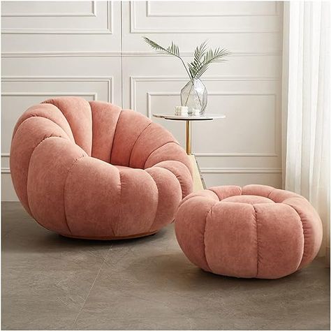 Room Chair Single Seat with foot rest, pebble, Sofa Lazy Armchair Pumpkin Shaped Lounge Chair. (affiliate link) https://amzn.to/3roZ8Md #SofaChair #LazySofa #PlushSofa #BalconyFurniture #HomeDecor #CozyLiving #InteriorDesign #ComfyChair #PumpkinShape #FurnitureDesign #RelaxationStation #LoungeInStyle #HomeSweetHome #BalconyDecor #SofaGoals #ComfortZone #ChicFurniture #LivingRoomInspo #HomeInteriors #QualityFurniture Balcony Minimalist, Small Sofa Chair, Sofa Chair Bedroom, Sofa Balcony, Chair Bedroom, Chair Design Modern, Foam Sofa, Luxury Chairs, Living Room Balcony