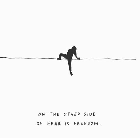 Taking Risk Tattoo, The Gap Between The Life You Want, Take Heart I Have Overcome The World Tattoo, On The Other Side Of Fear Lies Freedom, On The Other Side Of Fear, Overcoming Fear Tattoo, Beyond Fear Lies Freedom Tattoo, Tattoos About Freedom, Risk Tattoos