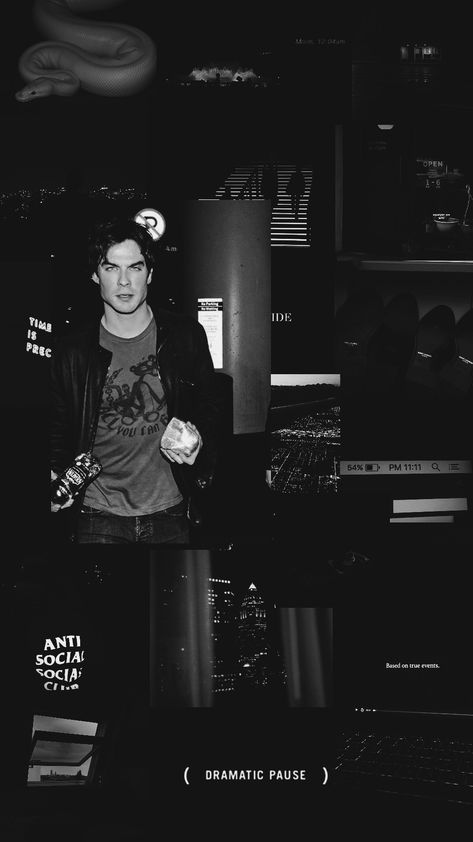 Ian Joseph Somerhalder, Ian Somerhalder Vampire Diaries, Lockscreen Aesthetic, Vsco Filter, Ian Somerhalder, The Vampire Diaries, Damon Salvatore, Aesthetic Design, Scenery Wallpaper