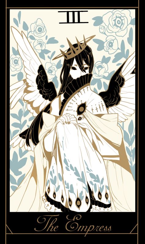 Tarot Card Oc Art, Tarot Card Character Art, Tarot Concept Art, The Empress Tarot Card Art, Tarot Card Illustration, Taro Cards, Tarot Illustration, Tarot Cards Art Illustration, Cards Drawing