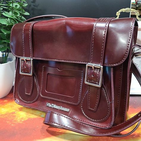 Red Crossbody Satchel, Dr Martens Bag, Dr Martens Cherry Red, Uni Bag, Back To School Bags, Red Crossbody, Image Swag, Gorgeous Bags, Satchel Bag