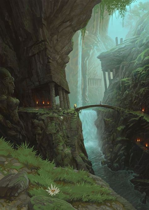 Ancient Elven forest. City. ART. Concept Art World, Heroic Fantasy, Paintings Abstract, Pencil Sketches, Fantasy Setting, Fantasy Places, Fantasy Concept Art, Environment Design, 판타지 아트