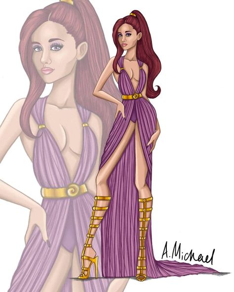 Megara Costume, Hercules Characters, Megara Disney, Aurora Wedding, Ariana Grande Drawings, Evil Disney, Michael Anthony, Disney Princess Ariel, Twisted Disney