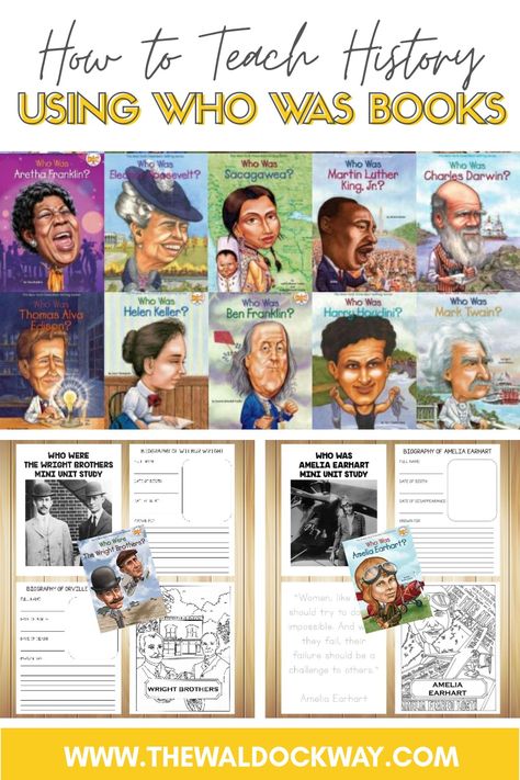 Who Was Books, Elementary History, American History Homeschool, Unit Studies Homeschool, Homeschool Social Studies, Homeschool Books, History Curriculum, Unit Studies, History Activities