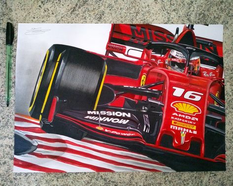 Ferrari Race Cars Formula 1, F1 Car Artwork, Formula 1 Watercolor, Formula 1 Art Paintings, Ferrari Drawing F1, F1 Canvas Painting, F1 Painting Ideas, F1 Painting Easy, F1 Car Drawing Sketch