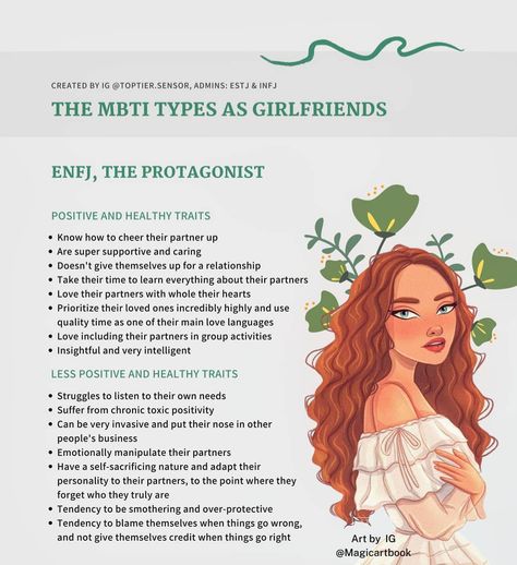 Enfj Personality, Mbti Charts, Enfj T, Infj Psychology, Type Of Girlfriend, Infj Mbti, Mbti Relationships, Myers Briggs Personality Types, Mbti Character