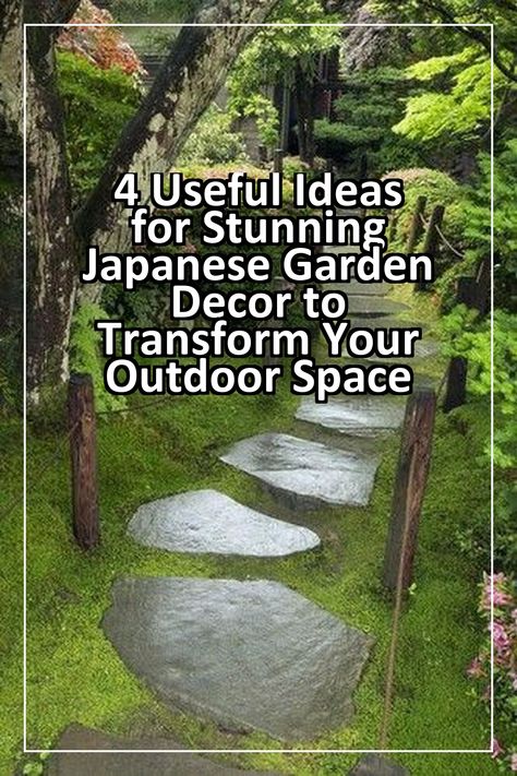 Transform your outdoor space with stunning Japanese garden decor! Discover 4 useful ideas that will elevate your garden's beauty and tranquility. From serene water features to elegant lanterns and lush plant arrangements, these tips will help you create a peaceful retreat inspired by traditional Japanese aesthetics. Embrace nature and enhance your garden's charm with these simple yet impactful decor ideas. Perfect for any garden enthusiast looking to add a touch of Zen! Modern Zen Garden Backyard, Simple Japanese Garden, Japanese Garden Ornaments, Zen Garden Backyard, Modern Zen Garden, Japanese Water Garden, Japanese Garden Backyard, Japanese Inspired Garden, Japanese Garden Decor