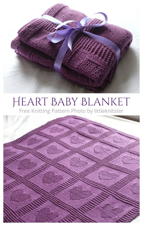 Valentine Heart Blanket Free Knitting Patterns - Knitting Pattern Knitted Heart Square Free Pattern, Knitted Heart Blanket Pattern, Knit Heart Blanket, Heart Blanket Knitting Pattern, Crochet Heart Pattern Blanket, Heart Baby Blanket Knitting Pattern, Free Knitting Afghan Patterns, Knitting Heart Pattern, Free Baby Blanket Patterns Knitting