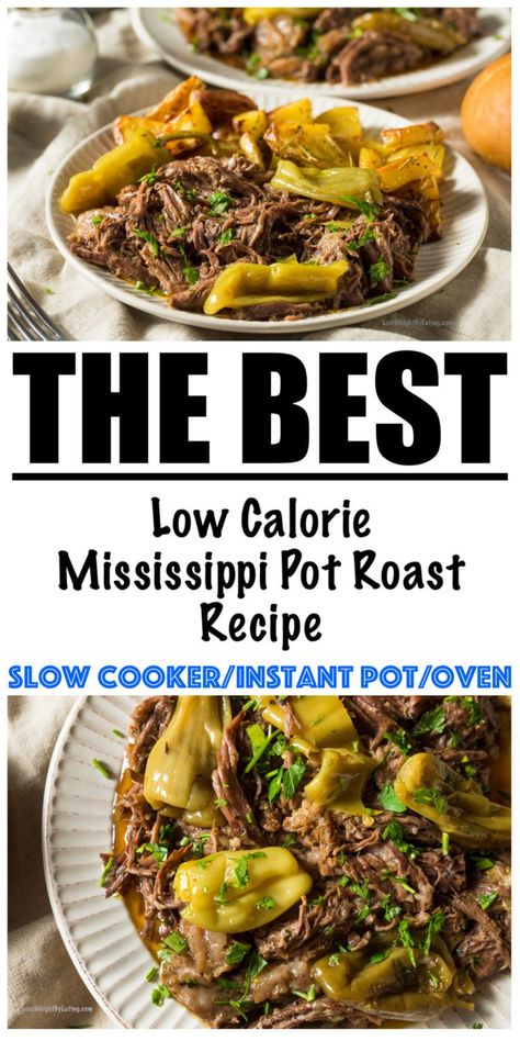 Mississippi Pot Roast Sandwiches (JUST 411 CALORIES) Low Calorie Mississippi Pot Roast, Ww Mississippi Pot Roast, Low Carb Mississippi Pot Roast, Low Sodium Mississippi Pot Roast, Healthy Mississippi Pot Roast Crockpot, Low Calorie Roast Dinner, Low Calorie Roast, Low Calorie Pot Roast, Healthy Mississippi Pot Roast