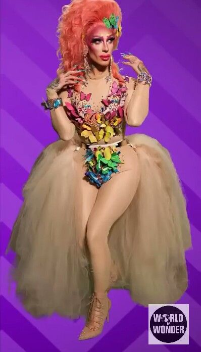 Kameron Micheals Rupauls Drag Race Runway Looks, Jimbo Drag Queen, Lemon Drag Queen, Kameron Michaels, Best Drag Race Runways, Drag Queen Blue Dress, Drag Queen Costumes, Drag Queen Outfits, Race Outfit