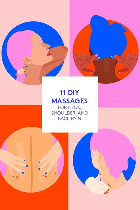 Low Energy Remedies, Diy Massage, Shoulder Massage, Easy Tricks, Neck Pain Relief, Neck And Shoulder Pain, Hand Massage, Massage Benefits, Self Massage